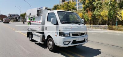 4.5T Pure Electric Self Loading Garbage Truck Left head