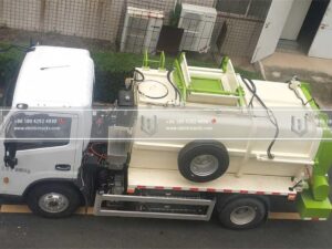 9 Ton Pure Electric Kitchen Waste Garbage Truck Bird View