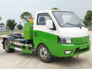 4.3T 5.3-Meter Single-Row Pure Electric Detachable Garbage Truck With Carriage