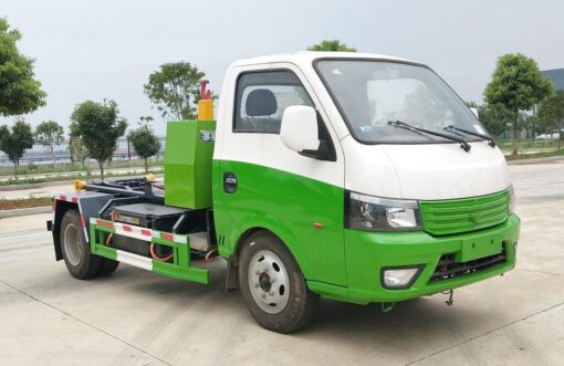 4.3T 5.3-Meter Single-Row Pure Electric Detachable Garbage Truck With Carriage