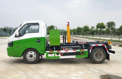 4.3T 5.3-Meter Single-Row Pure Electric Detachable Garbage Truck With Carriage