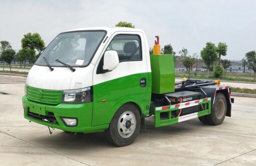 4.3T 5.3-Meter Single-Row Pure Electric Detachable Garbage Truck With Carriage