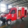 Electric small water tank fire sprinkler truck